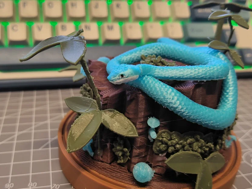 Rắn lục đảo (Trimeresurus insularis) - Mô hình tiểu cảnh để bàn - Image 5