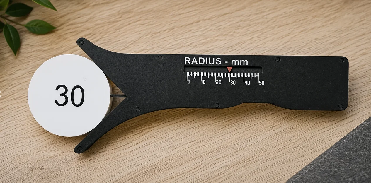 Thước đo bán kính hình tròn (Radius Gauge) in 3D chính xác - Image 1
