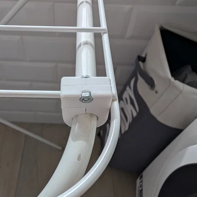 Khớp nối kẹp khung giá phơi đồ Jall Ikea in 3D