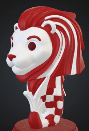 Mô hình Merlion Clicker - Kỷ niệm Quốc khánh Singapore - Image 3