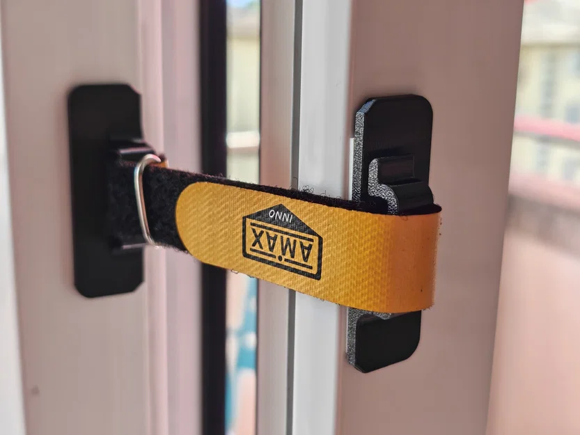 Bộ móc cố định cửa sổ dùng với dây đai Velcro - Image 1