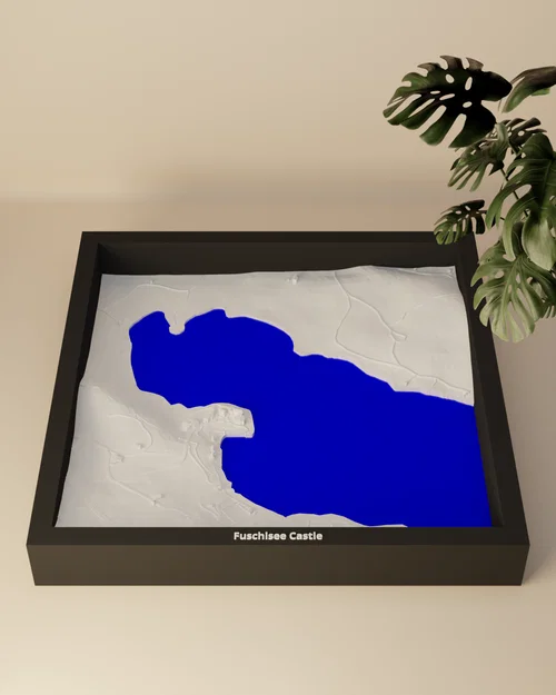 Lâu đài Fuschlsee, Áo - Mô hình địa hình 3D thu nhỏ - Image 3