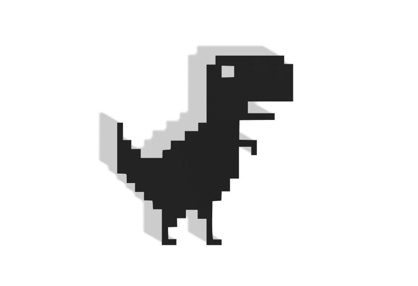 Mô hình treo tường Chrome Dino trang trí cực chất cho người yêu công nghệ - Image 1