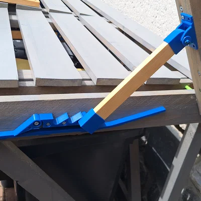 Thanh chống nắp thùng gỗ cơ học có định vị - Giải pháp in 3D tiện lợi