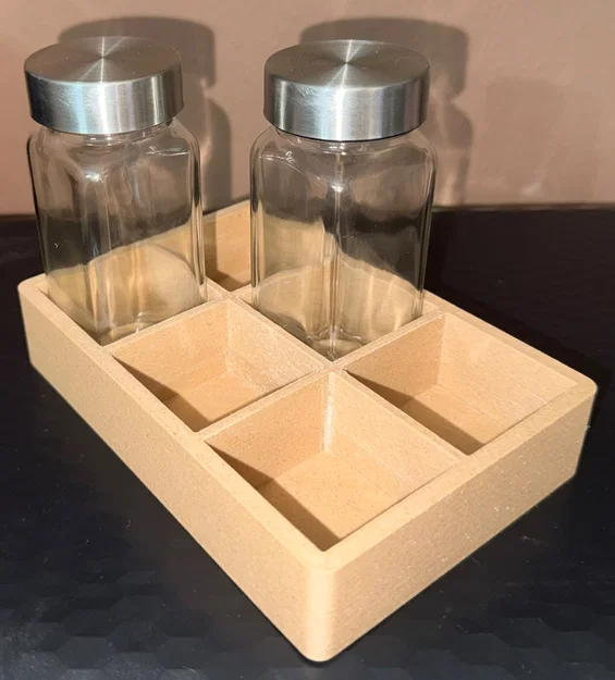 Khay 6 Ngăn Đựng Gia Vị Tiện Lợi (Korenicky) - Tự In 3D - Image 1