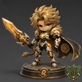 Mô hình Leo Chibi - Chiến binh Hoàng đạo - Thumbnail 2