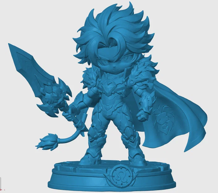 Mô hình Leo Chibi - Chiến binh Hoàng đạo - Image 3