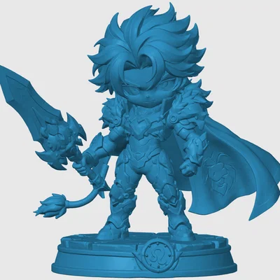 Mô hình Leo Chibi - Chiến binh Hoàng đạo