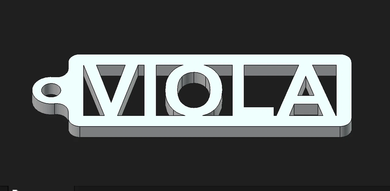 Móc khóa tên cá nhân Viola - Mẫu in 3D đẹp mắt và dễ làm - Image 1