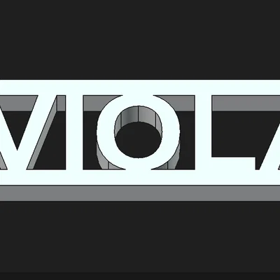 Móc khóa tên cá nhân Viola - Mẫu in 3D đẹp mắt và dễ làm