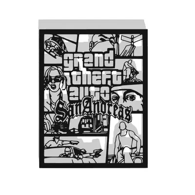 Mô hình trang trí treo tường Grand Theft Auto San Andreas cực chất