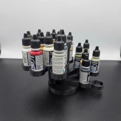 Giá Đựng Màu Vẽ Dạng Nan Quạt - Khay Đựng Chai Dropper Vallejo/Army Painter (20 chai)