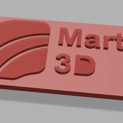 Mẫu in 3D móc khóa logo cá nhân phong cách