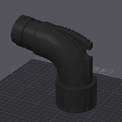 Đầu nối ống hút bụi mùn cưa cho máy móc - Mẫu in 3D tiện ích