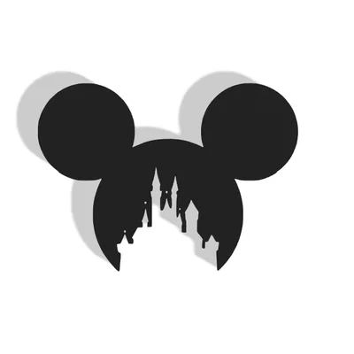 Mô hình treo tường trang trí hình lâu đài Mickey 3D