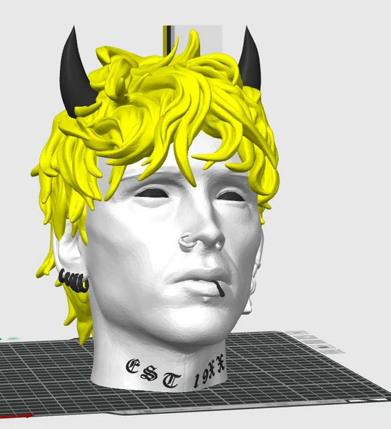 Mô hình 3D tượng chân dung MGK Rap Devil cực chất cho fan - Image 1