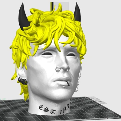 Mô hình 3D tượng chân dung MGK Rap Devil cực chất cho fan