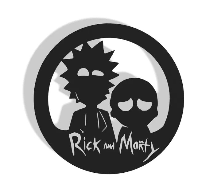 Mô hình trang trí tường Rick and Morty ấn tượng cho fan 3D - Image 1