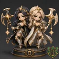 Mô hình Chibi Song Tử (Gemini Twins) - Thumbnail 2