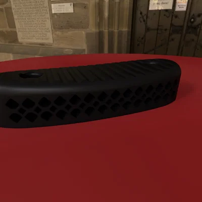 Đệm giảm giật báng súng Winchester 1300 (Recoil Pad) in 3D