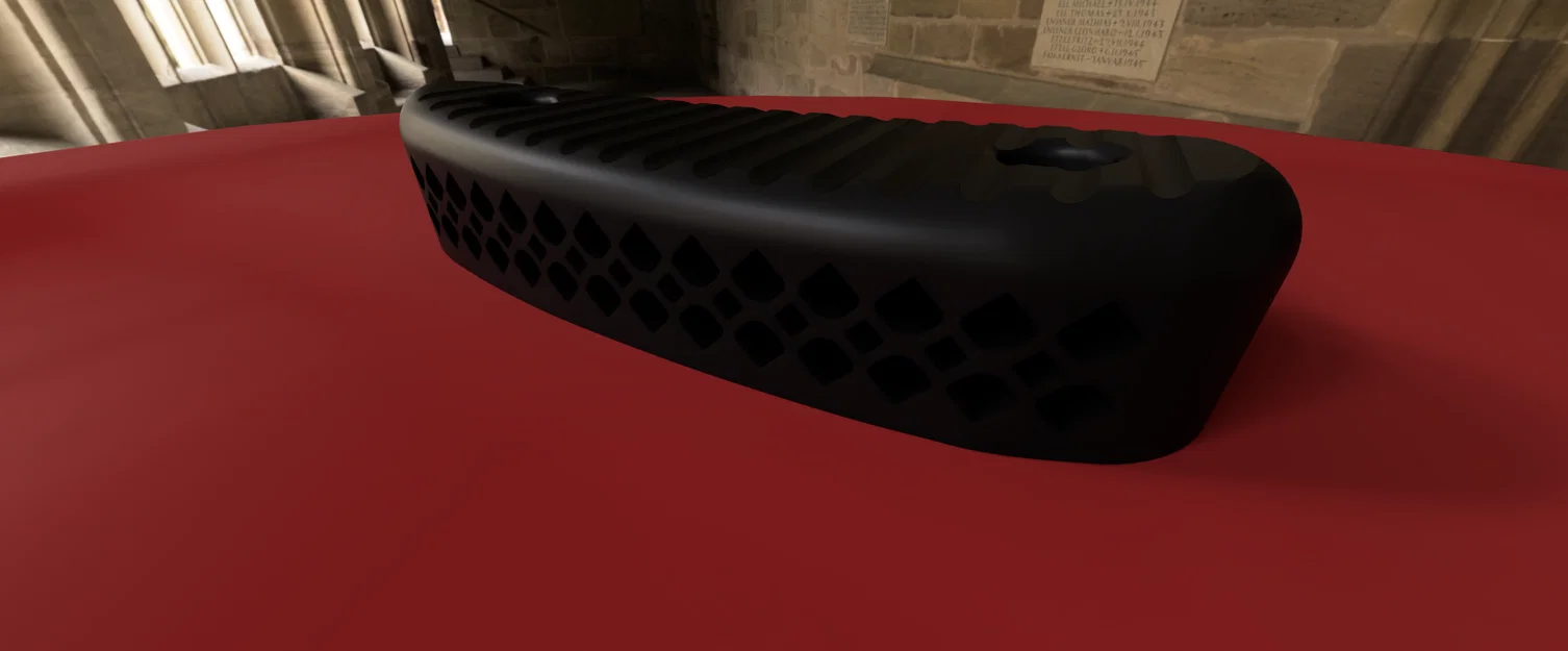 Đệm giảm giật báng súng Winchester 1300 (Recoil Pad) in 3D - Image 2