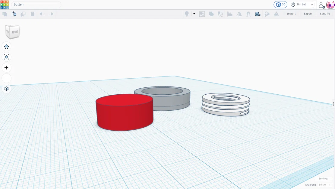 Mô hình nút bấm (butten) giải trí 3D đơn giản và thú vị - Image 2