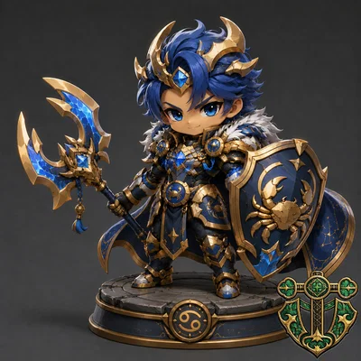 Mô hình Chibi Cự Giải - Chiến binh cung hoàng đạo