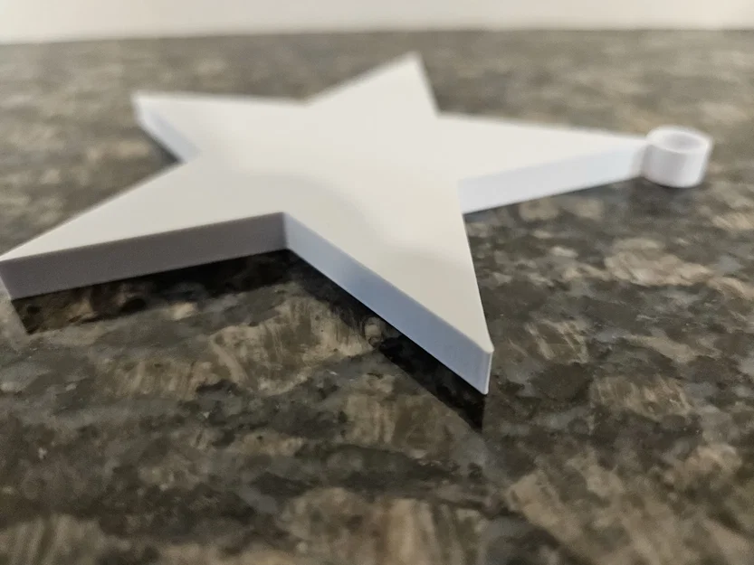 Mẫu trang trí hình ngôi sao 5 cánh (Star Ornament) in 3D đẹp - Image 1