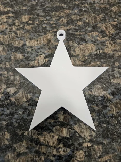 Mẫu trang trí hình ngôi sao 5 cánh (Star Ornament) in 3D đẹp - Image 2