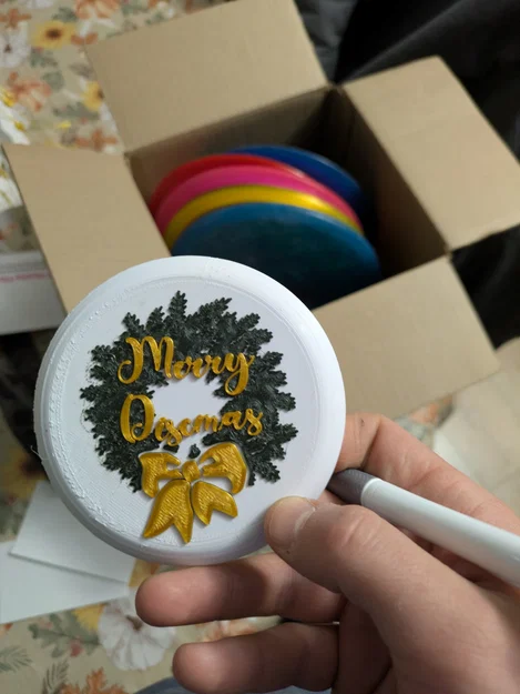 Merry Discmas Mini - Mẫu đĩa Disc Golf 3D độc đáo cho lễ hội - Image 1