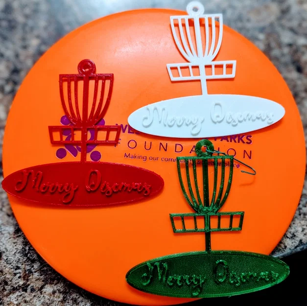 Trang trí Giáng sinh Merry Discmas cho tín đồ Disc Golf - Image 1