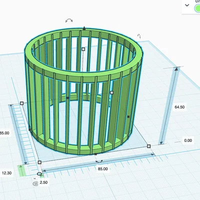 Linh kiện in 3D sửa chữa cánh quạt lồng sóc 85mm hiệu quả