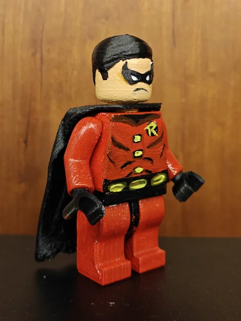 Mô hình Lego Robin in 3D - Đồ chơi trang trí siêu anh hùng DC - Image 1