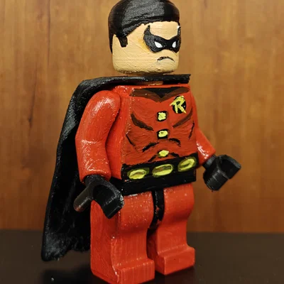 Mô hình Lego Robin in 3D - Đồ chơi trang trí siêu anh hùng DC