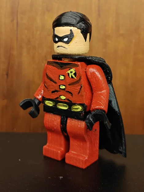 Mô hình Lego Robin in 3D - Đồ chơi trang trí siêu anh hùng DC - Image 2