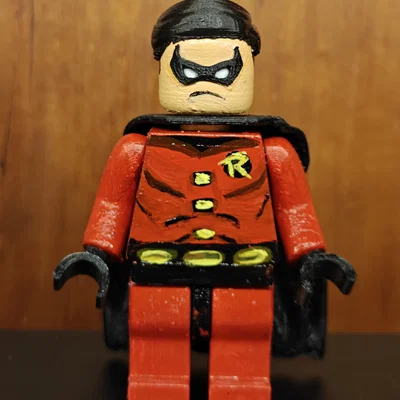 Mô hình Lego Robin in 3D - Đồ chơi trang trí siêu anh hùng DC