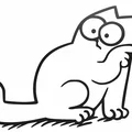 Bộ sưu tập 15 mô hình 3D Simon's Cat silhouette trang trí - Thumbnail 2