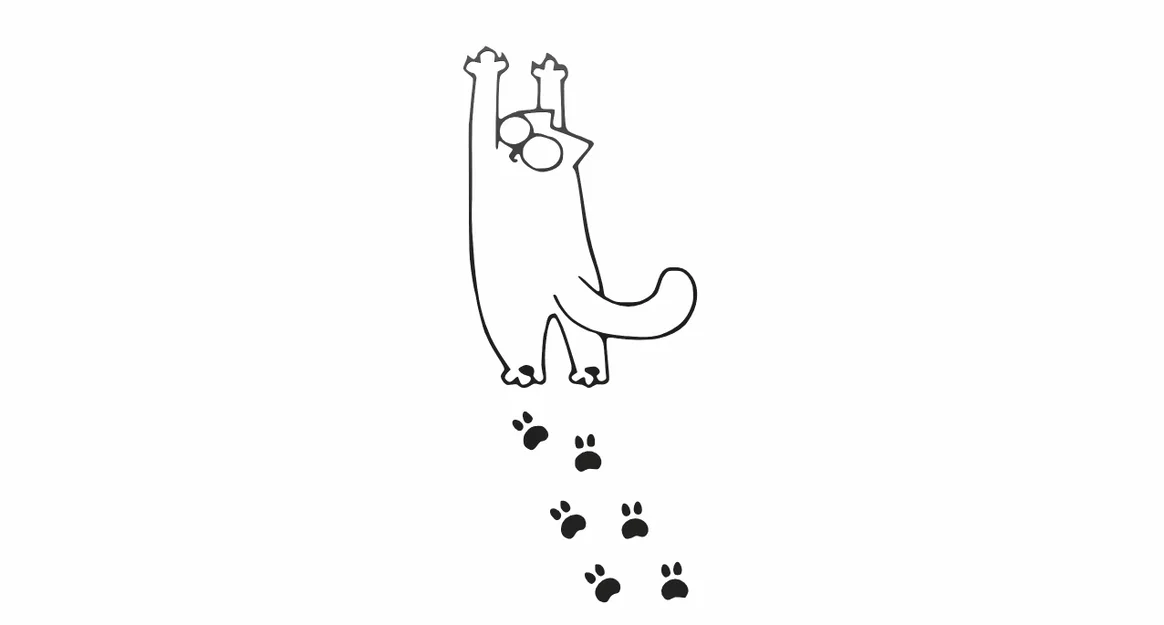 Bộ sưu tập 15 mô hình 3D Simon's Cat silhouette trang trí - Image 4