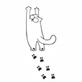 Bộ sưu tập 15 mô hình 3D Simon's Cat silhouette trang trí - Thumbnail 4