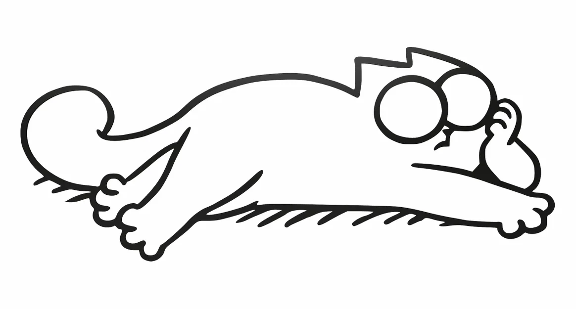 Bộ sưu tập 15 mô hình 3D Simon's Cat silhouette trang trí - Image 7