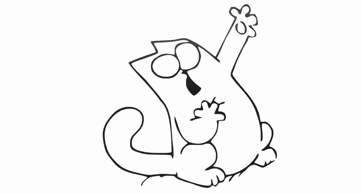 Bộ sưu tập 15 mô hình 3D Simon's Cat silhouette trang trí - Image 9
