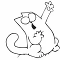 Bộ sưu tập 15 mô hình 3D Simon's Cat silhouette trang trí - Thumbnail 9