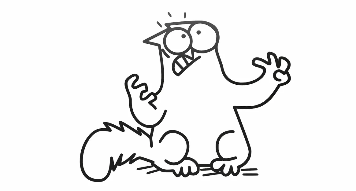Bộ sưu tập 15 mô hình 3D Simon's Cat silhouette trang trí - Image 11