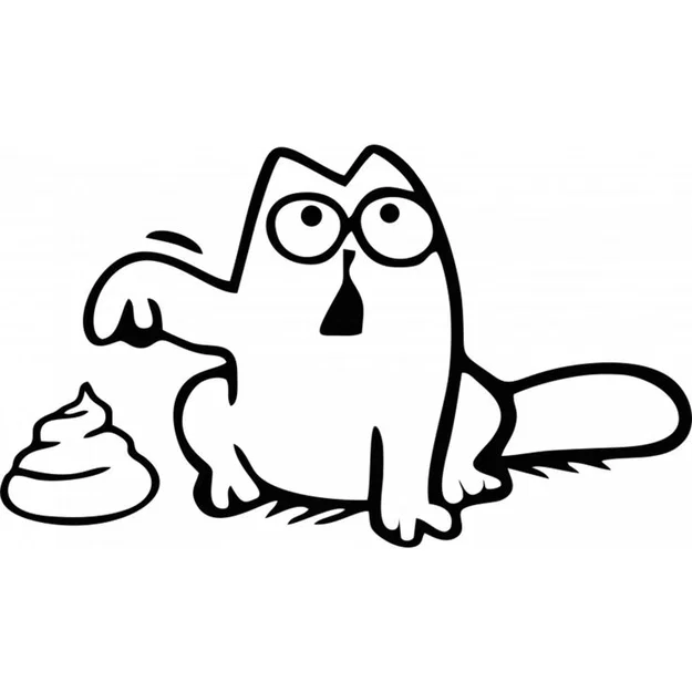 Bộ sưu tập 15 mô hình 3D Simon's Cat silhouette trang trí - Image 15