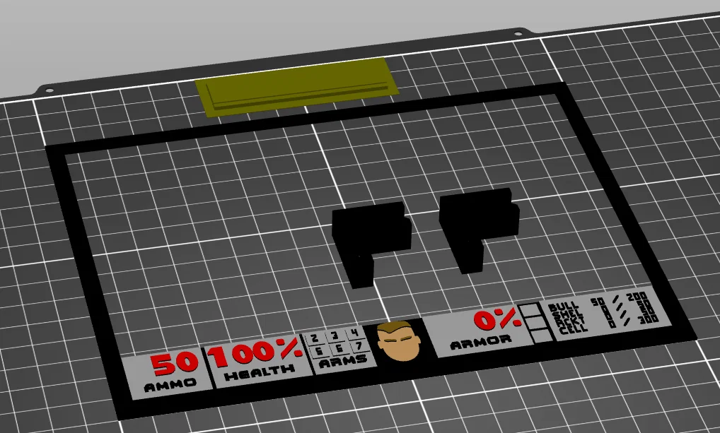 Phụ kiện Doom HUD gắn nón cực chất cho fan game 3D - Image 4