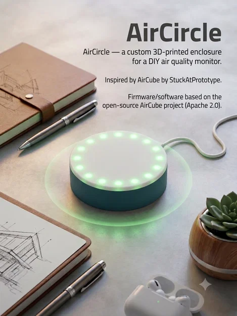 AirCircle — Vỏ hộp máy đo chất lượng không khí DIY - Image 1