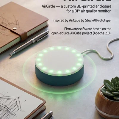 AirCircle — Vỏ hộp máy đo chất lượng không khí DIY