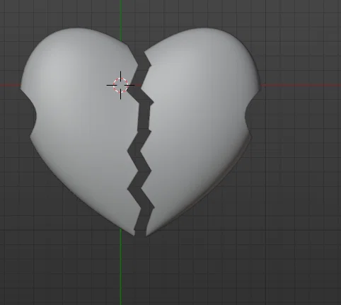 Mô hình Trái tim tan vỡ (Broken Heart) in 3D làm phụ kiện vòng tay - Image 3