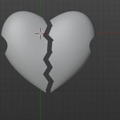 Mô hình Trái tim tan vỡ (Broken Heart) in 3D làm phụ kiện vòng tay
