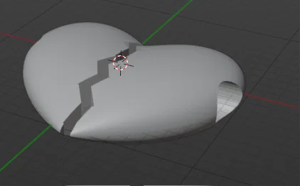 Mô hình Trái tim tan vỡ (Broken Heart) in 3D làm phụ kiện vòng tay - Image 4